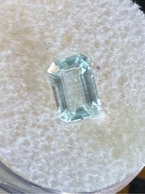 Pretty .96ct Blue Aquamarine Emerald Cut App. 5x7 Loose Gemstone March